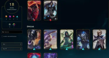 Conta Lvl 62 - High Elo TOP 1 JAX World - 18 skins