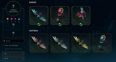 Conta Lvl 62 - High Elo TOP 1 JAX World - 18 skins