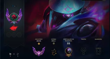 Conta Lvl 62 - High Elo TOP 1 JAX World - 18 skins