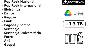 Pacote de Músicas - mais de 150 mil músicas mp3