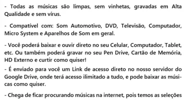 Pacote de Músicas - mais de 150 mil músicas mp3
