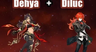 Conta Genshin Impact AR 7 com Dehya e Diluc