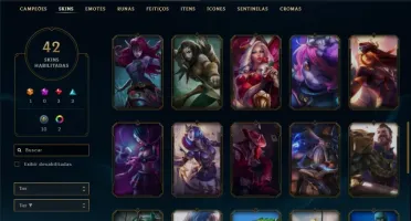 Conta League of Legenda Gold 1 - 122 Campeões / 42 Skins