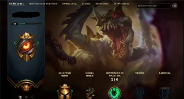 Conta League of Legenda Gold 1 - 122 Campeões / 42 Skins