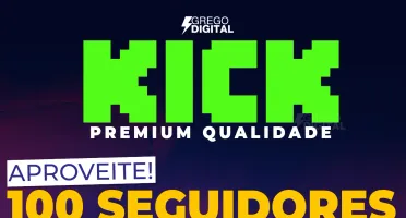 [Promoção] 100 Seguidores KICK.COM por apenas R$ 4,99
