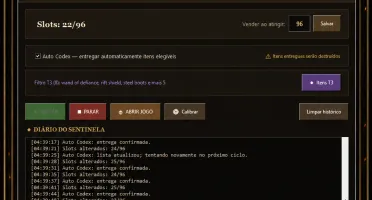 Baiak Idle Script Auto Venda,Codex Auto,Loot T3, MultiContas