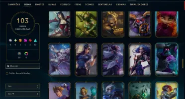 Prata 3 com 90 Champs e 103 Skins +1 Prestigio