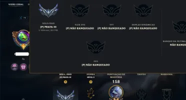 Prata 3 com 90 Champs e 103 Skins +1 Prestigio