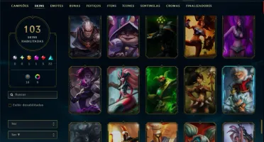 Prata 3 com 90 Champs e 103 Skins +1 Prestigio