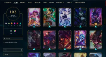 Prata 3 com 90 Champs e 103 Skins +1 Prestigio