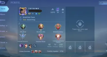 Mitico III, 92 Personagens, 210 Skin, Full Emblema
