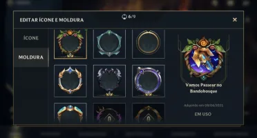 LV 37 PLATINA III + 10 SKINS + 37 CAMPEÕES + PASSE WILD FULL