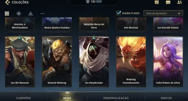 LV 37 PLATINA III + 10 SKINS + 37 CAMPEÕES + PASSE WILD FULL