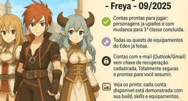 Contas Ragnarok Latam - Freya - 10/2025