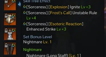 Sorc 1490 5 engravings Weapon +21 92quality + 5 alts T3