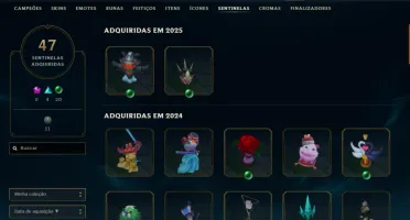 Conta Platina, +377 Skins, +119 Chromas, +47 sentinelas ETC.