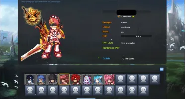 Conta do Grand Chase Classic Com 8 Personagem LEV 85