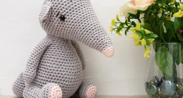 Tamanduá em Amigurumi