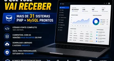 31 Sistemas PHP + MySQL Prontos | PDV, Loja, OS e Gestão