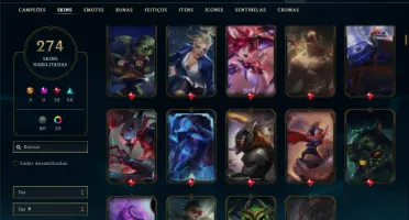 Bronze 1 com 150 Champs e 274 Skins ( Criada em 2012 )
