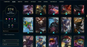 Bronze 1 com 150 Champs e 274 Skins ( Criada em 2012 )