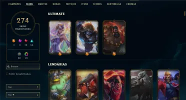 Bronze 1 com 150 Champs e 274 Skins ( Criada em 2012 )