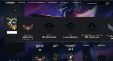 Bronze 1 com 150 Champs e 274 Skins ( Criada em 2012 )