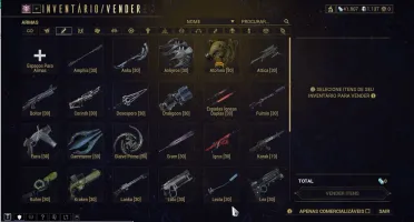 Conta Warframe com +1100 platinas, mr10 e armas builds
