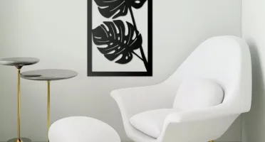 Quadro Decorativo Folha Costela de Adão mdf 3mm