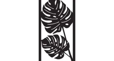 Quadro Decorativo Folha Costela de Adão mdf 3mm