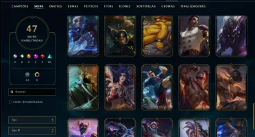 Prata 2 com 100 Champs e 47 Skins ( ADC / JG )