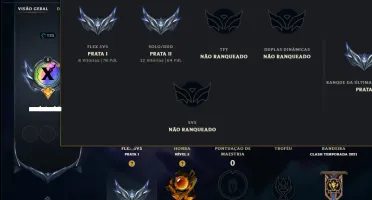 Prata 2 com 100 Champs e 47 Skins ( ADC / JG )