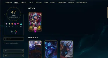 Prata 2 com 100 Champs e 47 Skins ( ADC / JG )