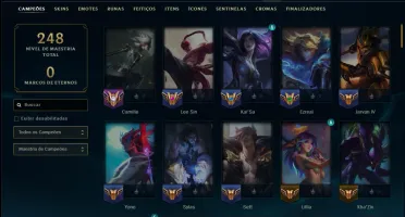 Prata 2 com 100 Champs e 47 Skins ( ADC / JG )