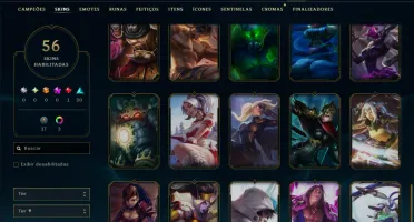 Prata 4 com 140 Champs e 56 Skins ( MID / ADC / JG )