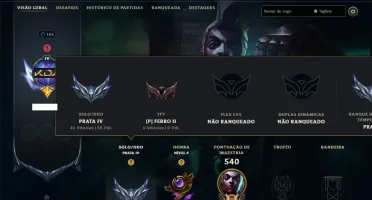 Prata 4 com 140 Champs e 56 Skins ( MID / ADC / JG )