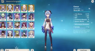 Ganyu C1+Kokomi+Keqing + Banner Garantido