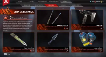 Conta Apex Legends com Herança BloodHound / Wraith