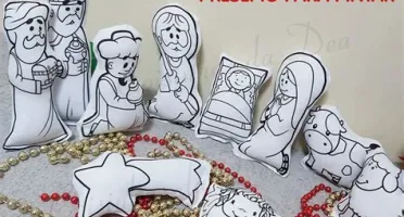 Kit Presépio para Colorir com 10 Peças