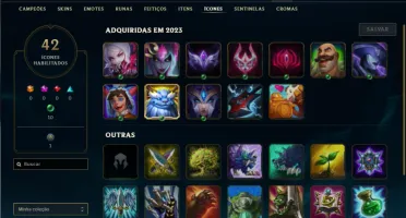 Platina 3 com 55 Champs e 18 Skins + 1 Fragmento