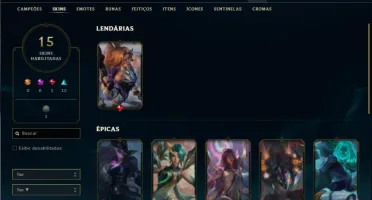 Platina 3 com 55 Champs e 18 Skins + 1 Fragmento