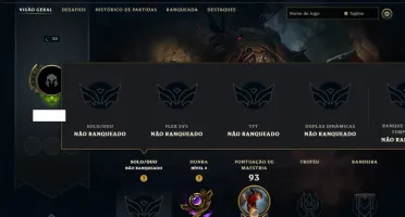 Unranked com 35 Champs e 2 Skins