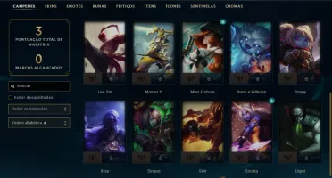 Conta Prata 4 MD10 7/10 com Prestígio(Lee Sin)