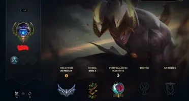 Conta Prata 4 MD10 7/10 com Prestígio(Lee Sin)