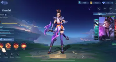 Conta do Mobile Legends com varias Skins