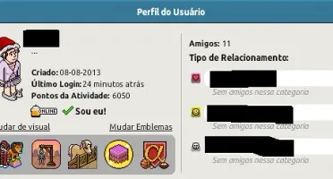 Conta Habbo 2013
