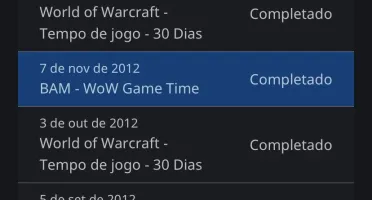 Conta WoW de 2011 , mais de 200 montarias.