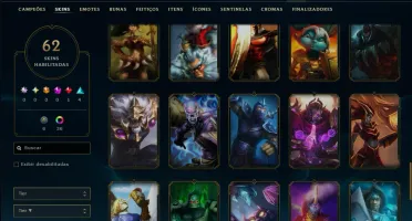 Esmeralda 4 com 100 Champs e 62 Skins ( MAIN JG )