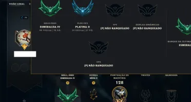 Esmeralda 4 com 100 Champs e 62 Skins ( MAIN JG )