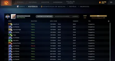 Conta Ancient 4k de MMR com arcano Tb